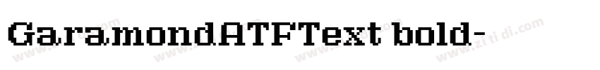 GaramondATFText bold字体转换